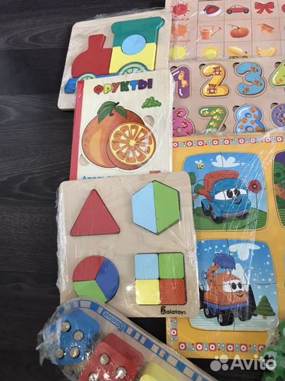 Деревянные игрушки пакетом