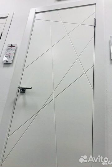 Двери межкомнатные Граффити 5 белые с узором