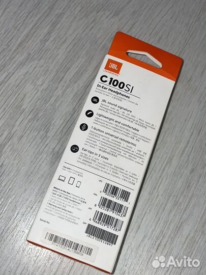 Наушники JBL C100SI