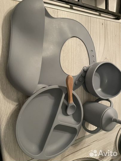 Детская посуда для кормления силиконовая