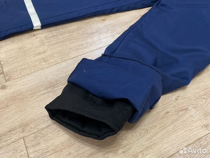 Ватные штаны-комбинезон