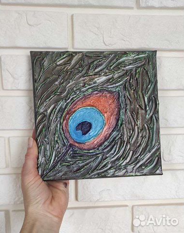 Интерьерная фактурная картина на холсте