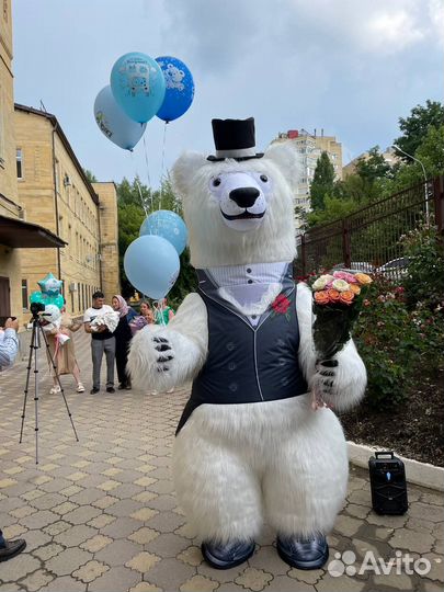 Ростовая кукла медведь умка (аниматоры )