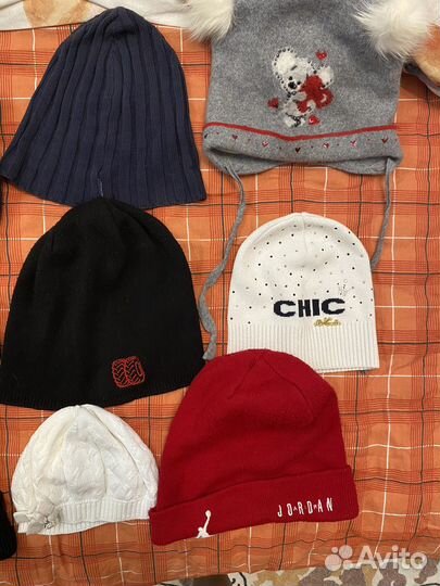 Шапки, шарфы, перчатки на мальчика и девочку