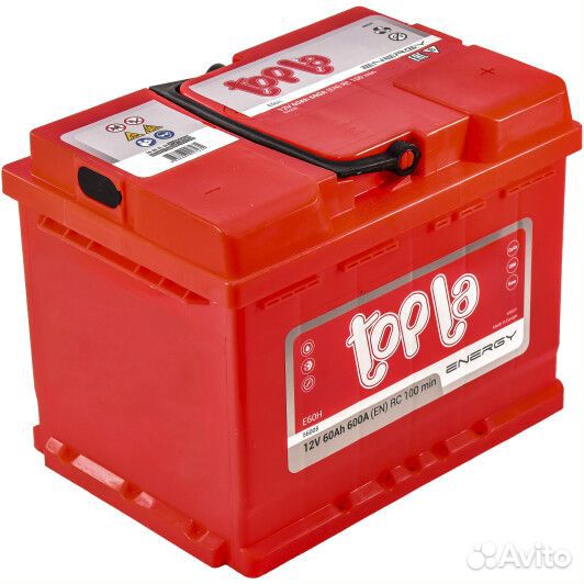 Аккумулятор topla 60 ач о.п 600А L2