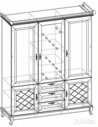 Спальня Ванесса ваниль модульная
