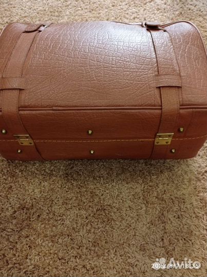 Шикарный чемодан.ссср Натуральн. кожа