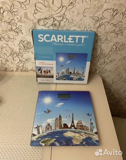 Весы напольные электронные 180 кг новые Scarlett