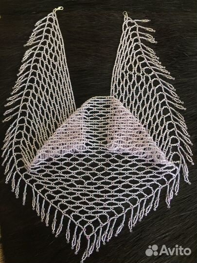 Косынка из бисера