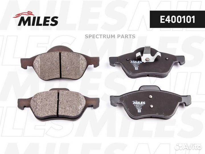 Miles E400101 Колодки тормозные передние (без датч