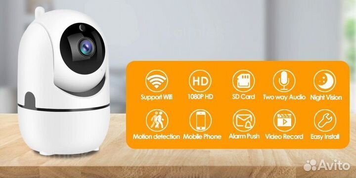 NEW Wifi камера внутренняя, видеоняня 2мп 3мп