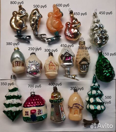 Елочные игрушки СССР