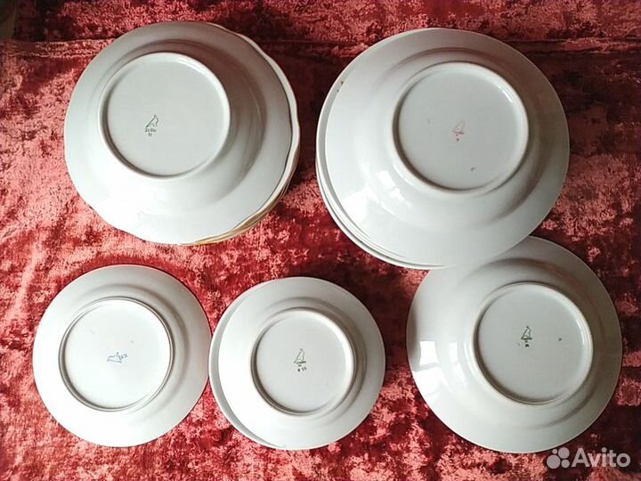 Сервиз обеденный Дулево Кленовый лист тарелки