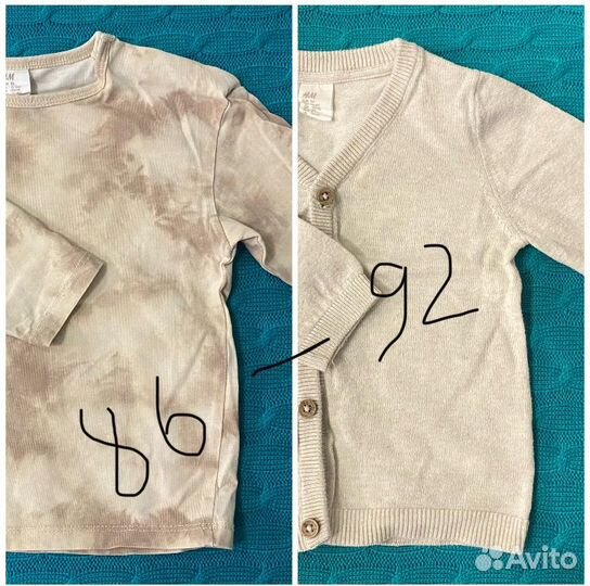 Детские вещи h&m, marc& spenser 86,92 98104 см