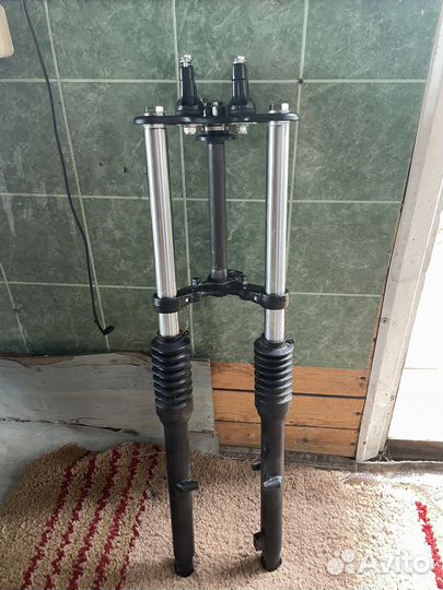 Передняя вилка новая на мопед Альфа- colt2