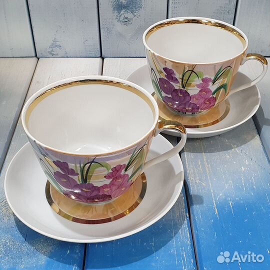 Чайная пара гигант Дулево, СССР, 1989 г