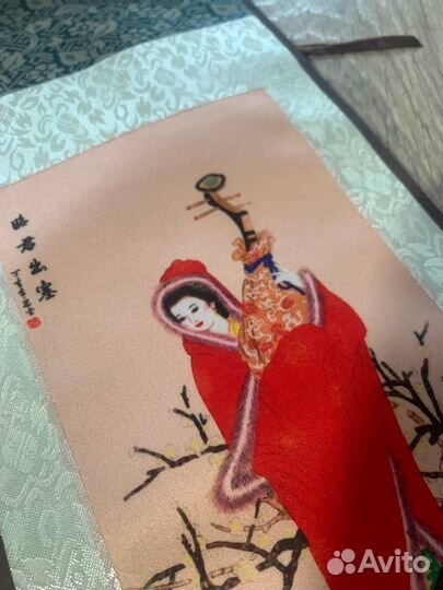 Китайский свитокна шелке