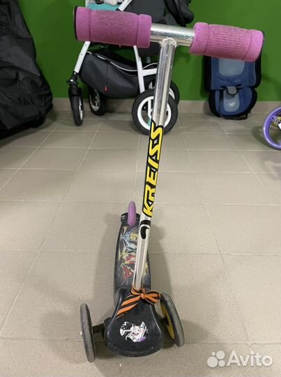 Самокат детский трехколесный бу