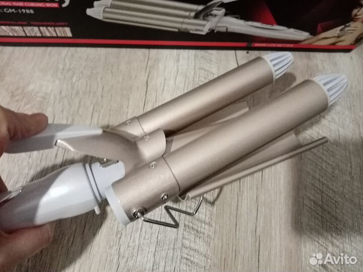 Плойка тройная для волос