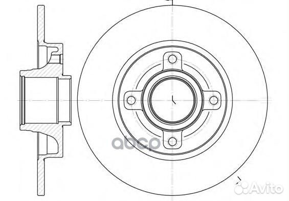 Диск торм. (без подш.) ci C4 pe 307 6101400 Ro