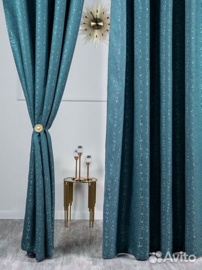 Шторы готовые, рогожка штрих