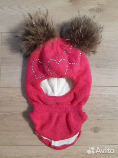 Шапка шлем для девочки