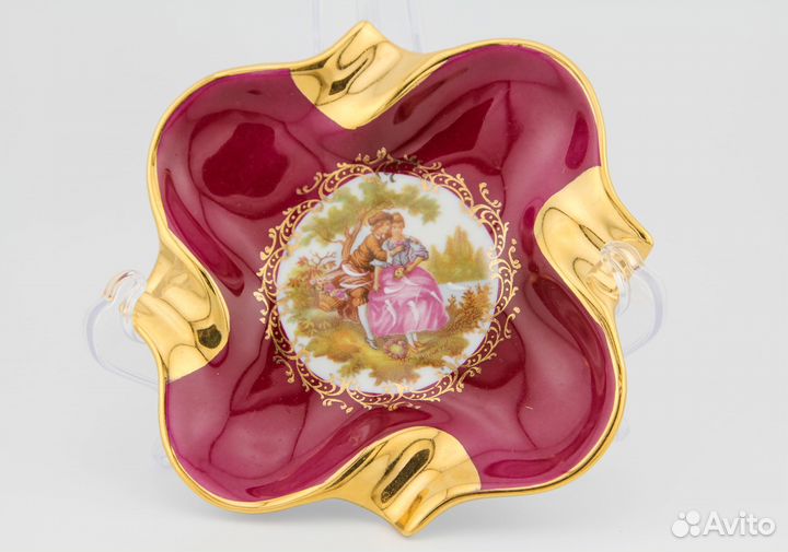 Коллекционная тарелочка Лимож, Фрагонар, винтаж