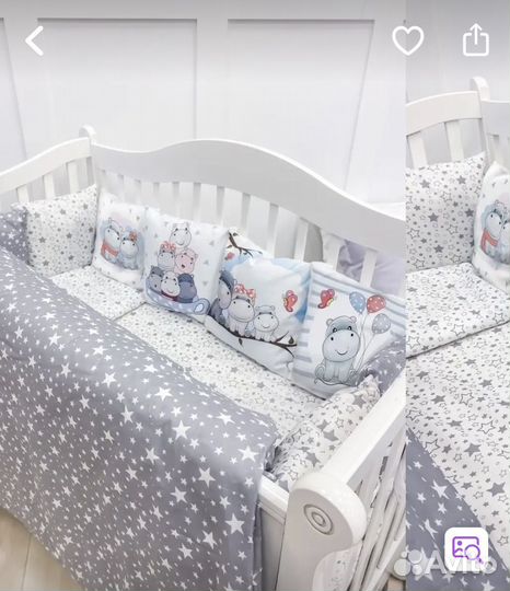 Бортики в детскую кроватку