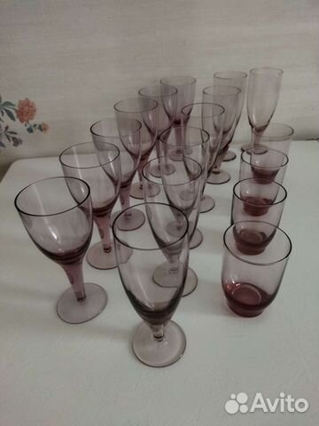 Набор винтажных рюмок, бокалов