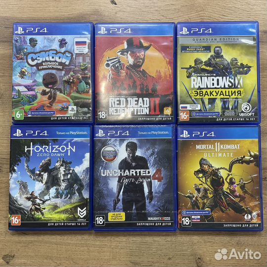 Игры на PS4 в ассоритименте
