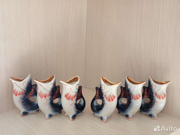 Фарфоровый набор Рыбки СССР