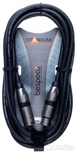 Кабель микрофонный Bespeco TT900FM (XLR-XLR) 9 m