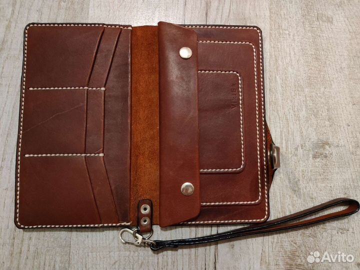 Клатч из натуральной кожи ручной работы
