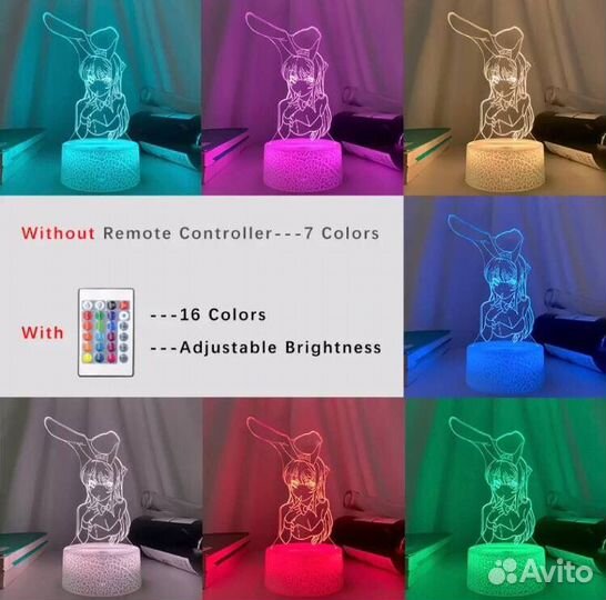 Светодиодная аниме лампа, Этот глупый свин.,Май