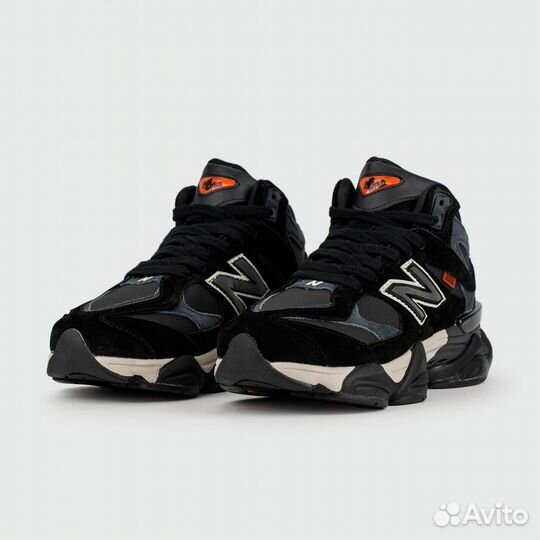 Кроссовки New Balance 9060 Mid Black / Black with Fur (арт. 25785)