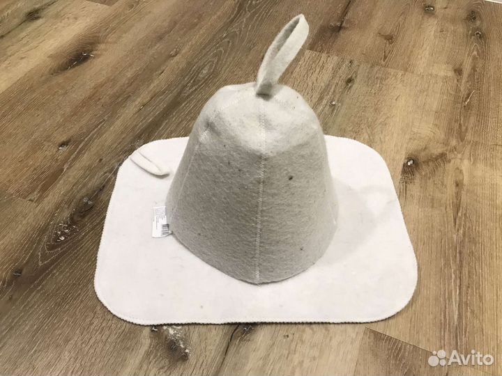 Шапка и коврик для бани, эконом эк005 и эк006