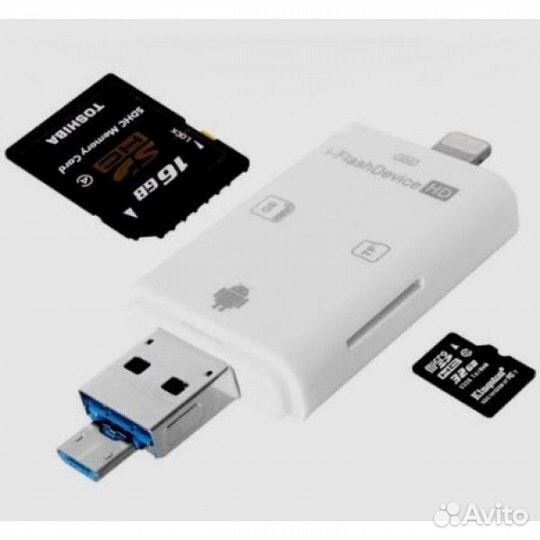 Переходник Картридер I-FlashDevice для iPhone и iP