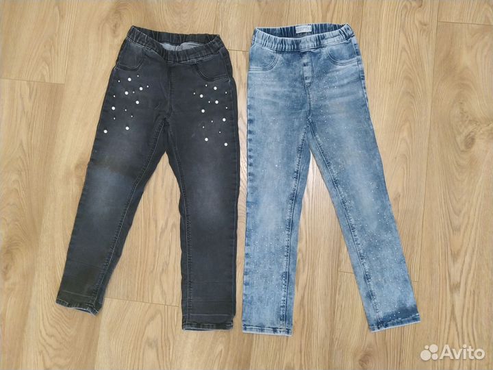 Джинсы для девочки 128