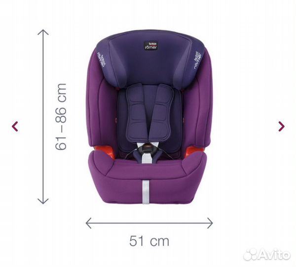 Автокресо romer britax evolva