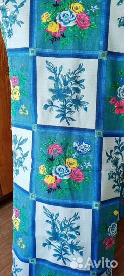 Ткань х/б на шторы,вафельная полотенечная.За отрез