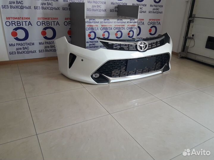 Бампер передний в сборе на Тойоту Камри 55 кузов
