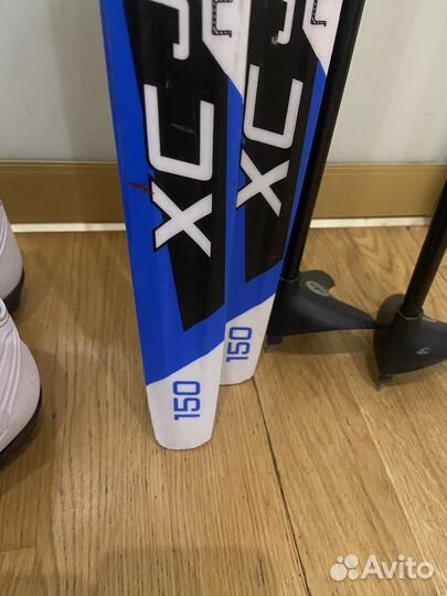 Лыжи Nordway 150 с палками и ботинками 35 р