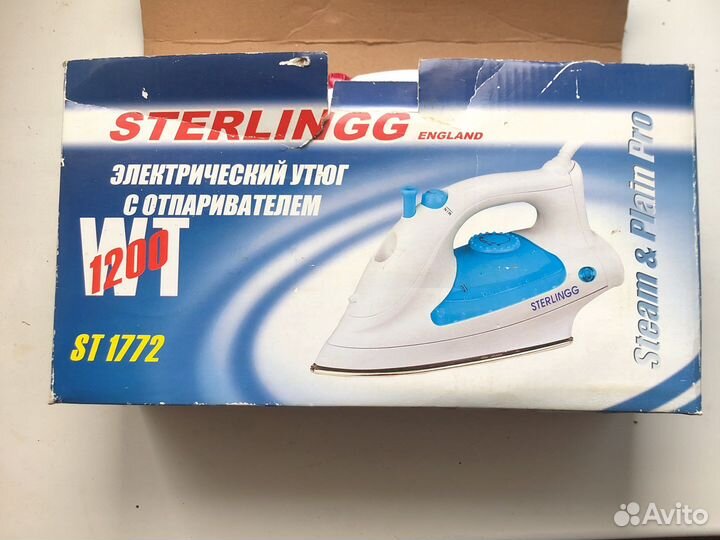Утюг sterlingg ST 1772 1200wt с отпаривателеи