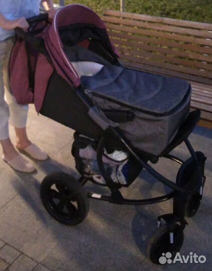 Коляска прогулочная от рождения 2в1 с переноской
