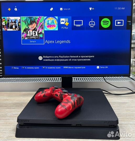 Игровая приставка ps4 slim