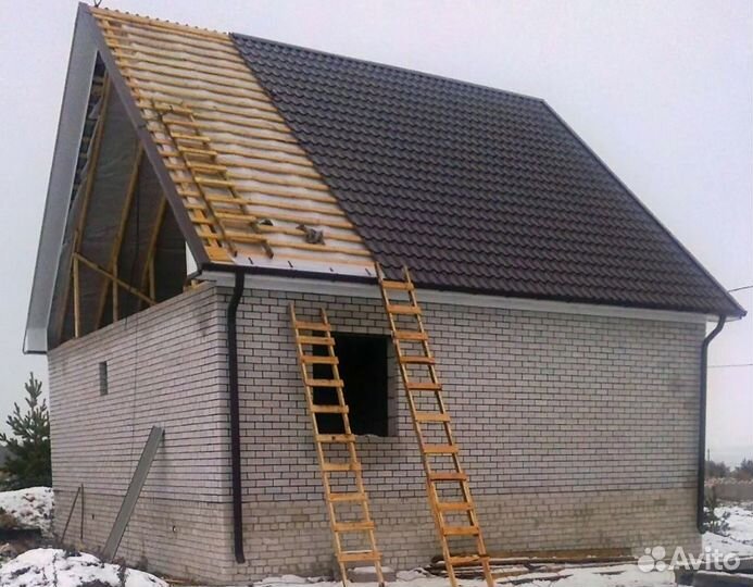 Ремонт крыши, Кровельные работы, Монтаж кровли