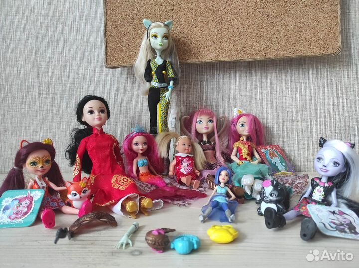 Ever After High,Enchantimals,Monster high,Barbie