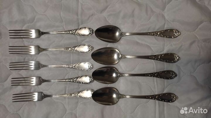 Мельхиоровые столовые приборы СССР