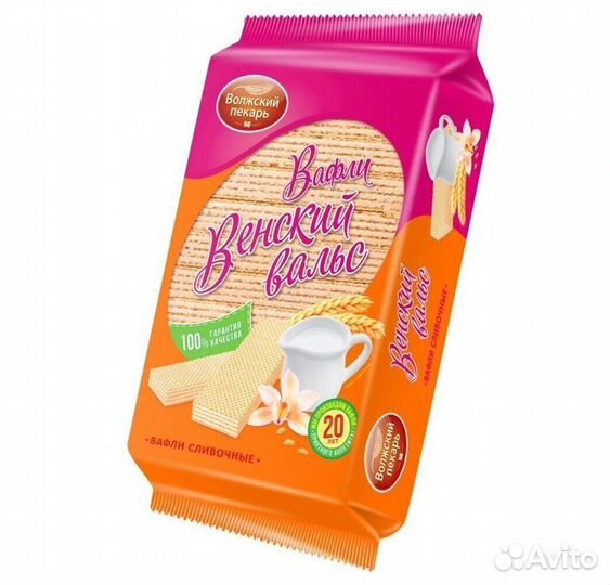 Вафли Волжский Пекарь Венский Вальс 220г