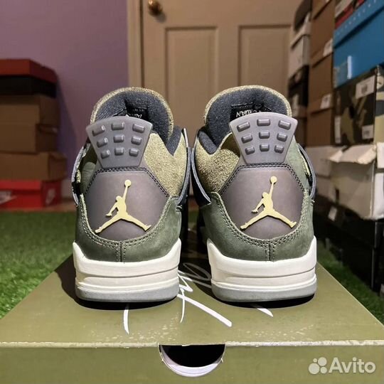 Nike air jordan 4 retro olive оригинал